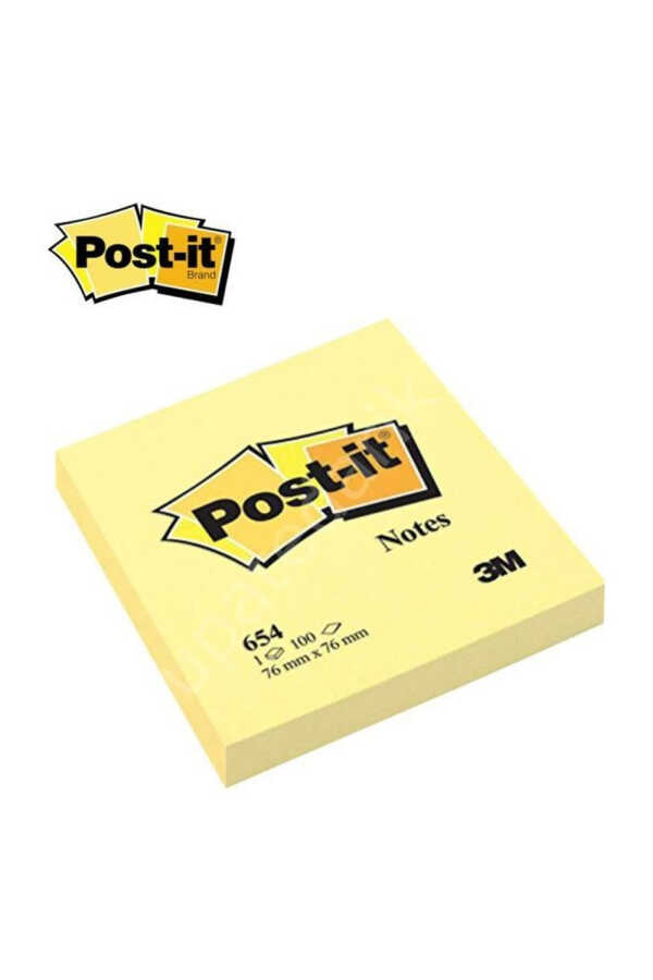 3m Not Kağıdı Post-ıt Orta Sarı 76 X 76 Mm 654
