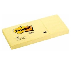 3M Not Kağıdı Post-It Mini Sarı 3'lü Paket 38 x 51 mm 653 - 2