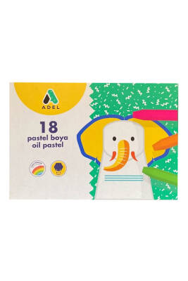 Adel 18 Renk Köşeli Pastel Boya 857 - 1