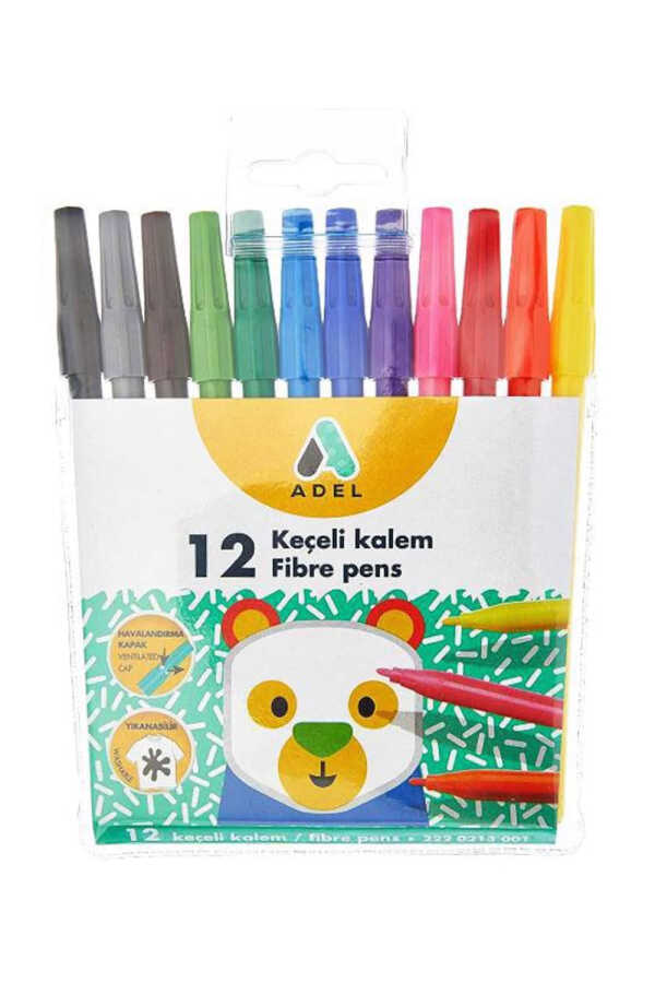 Adel Keçeli Kalem 12 Renk