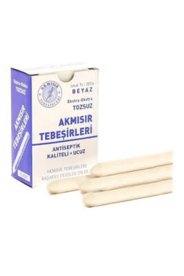 Akmısır 15'li Beyaz Kutu Tozsuz Tebeşir - 1