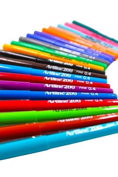 Artline 200N Fine 0.4 Keçe Uçlu Kalem Seti (20 Adet) - 2