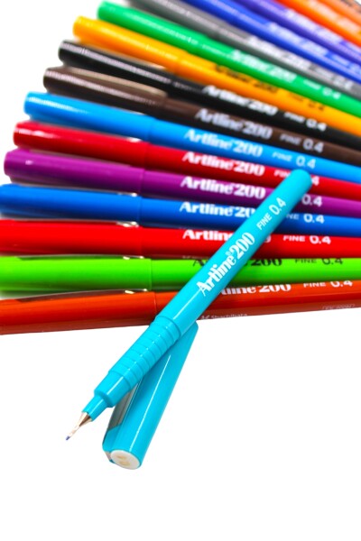 Artline 200N Fine 0.4 Keçe Uçlu Kalem Seti (20 Adet) - 3