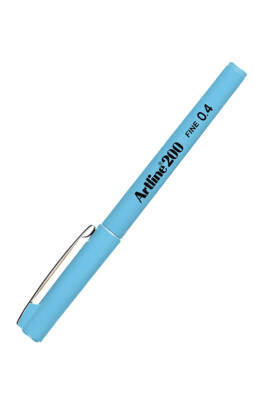 Artline 200N Fine Keçeli Yazım ve Çizim Kalemi 0.4 mm Açık Mavi - 1