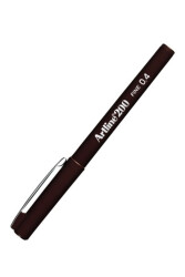 Artline 200N Fine Keçeli Yazım ve Çizim Kalemi 0.4 mm Koyu Kahve - Artline