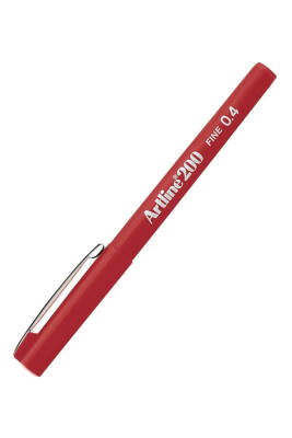 Artline 200N Fine Keçeli Yazım ve Çizim Kalemi 0.4 mm Kırmızı - 1