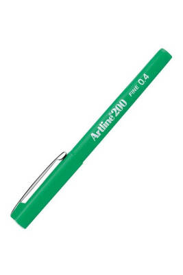 Artline 200N Fine Keçeli Yazım ve Çizim Kalemi 0.4 mm Yeşil - 1