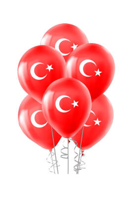 Balon Türk Bayraklı Çift Taraflı 100'lü Paket 906 - 1