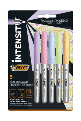 Bic Intensıty Permanent Koli Kalemi 5'li Pastel - 1