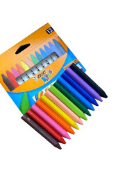 Bic Jumbo 12 Renk Üçgen Mum Boya - 3