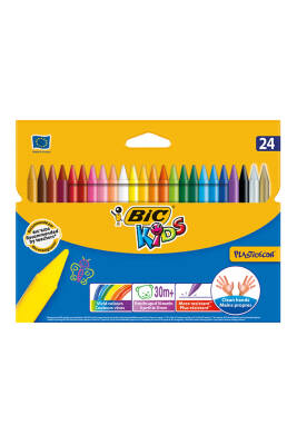 BIC 24LÜ KUTU SİLİNEBİLİR MUM BOYA - 1