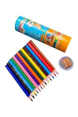 Bic Üçgen Jumbo Boya Kalemi 12+1 Metal Tüp - 4