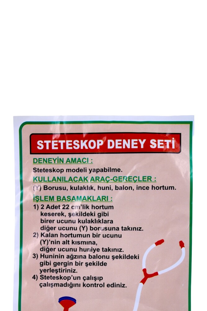 Bilgi Steteskop Deney Seti