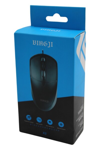 Bingji X2 Kablolu Mouse Siyah - 3