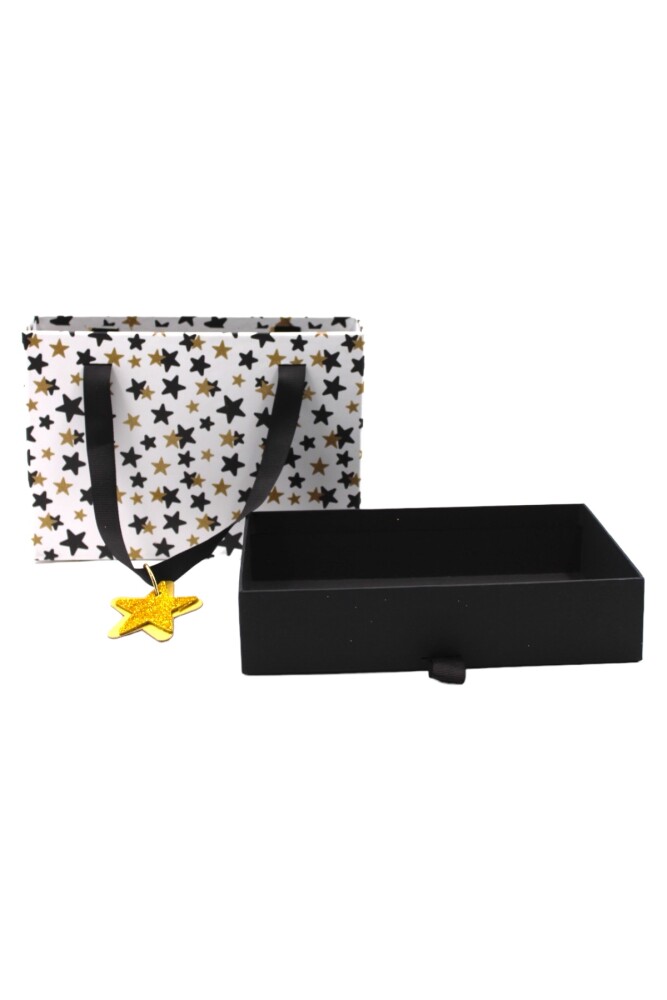 Black White Gold Gıft Bx6894-1 230 X 160 X 50 1 Nolu Kutu