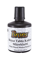 Brons Siyah Beyaz Tahta Kalemi Mürekkebi 100 ml Br-353 - Brons