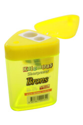 Brons Üçgen Hazneli Kalemtıraş Br-572 - 14