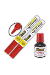 Brons Tahta Kalemi Set Kırmı (Kalem + Mürekkep + Uç) Br-9552 - Brons