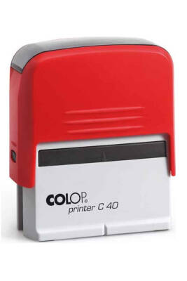 Colop C40 Kırmızı Otomatik Printer Kaşe - 1