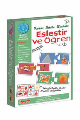 Diytoy Eşleştir ve Öğren Meslekler-Renkler-Şekil - 1