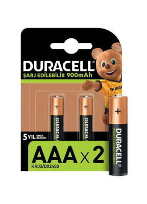 Duracell Şarjlı 900 Mah Aaa İnce Pil 2'li Paket - 1