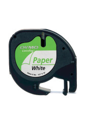 Dymo Kağıt Şerit Beyaz Etiket 12 mm x 4 M 59421 - Dymo