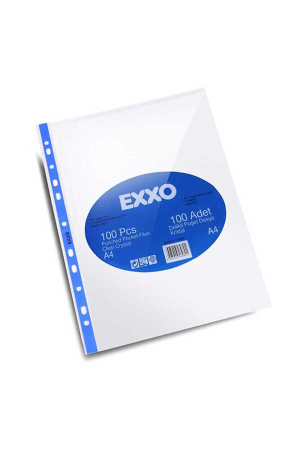 Exxo Kristal A4 Desen Poşet Dosya L-dosya
