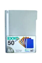 Metalik Telli Dosya Gümüş 50'li Paket - Kırtasiye Ofisi