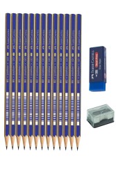 Faber Castell B-2B-3B-4B-5B-6B-7B-8B Dereceli Resim Kalemi 8'li Set - 1