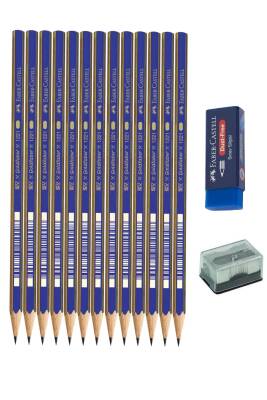 Faber Castell B-2B-3B-4B-5B-6B-7B-8B Dereceli Resim Kalemi 8'li Set - 1