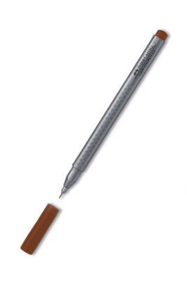 Faber Castell grip Fıne Yazım ve Çizim Kalemi 0.4 mm Kahverengi - 1