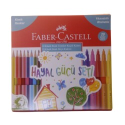 Faber Castell Hayal Gücü Seti 20'li 10 Keçeli + 10 Boya Kalemi - 3