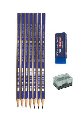 Faber Castell Hb-2B-4B-6B-8B Dereceli Resim Kalemi 7'li Set - 3