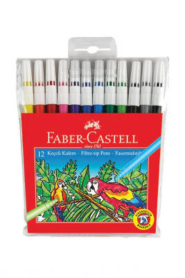 Faber Castell Keçeli Kalem 12'li Poşet - 1