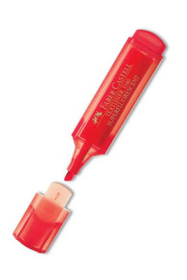Faber Castell Kırmızı Fosforlu Kalem - 2