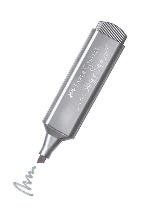 Faber Castell Metalik Gümüş Fosforlu Kalem