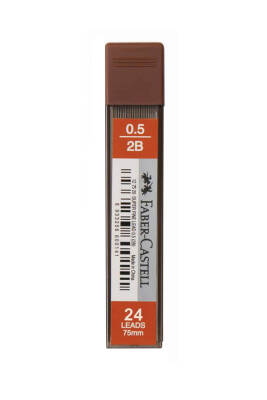 Faber Castell Super Fine Kalem Ucu 2B 0.5 24'lü Tüp 75 mm - 1