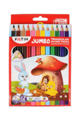 Fatih Kuruboya Jumbo 12 Renk Tam Boy Üçgen 33490 - Stilo
