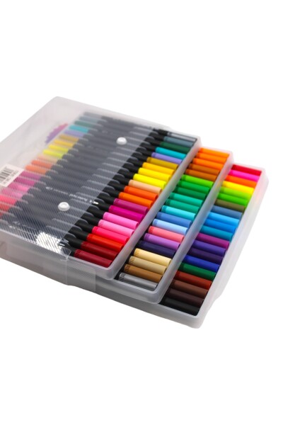 Kırtasiye Ofisi Fineliner Kalem Çantalı 60 Lı Set Cnr-141 - 2