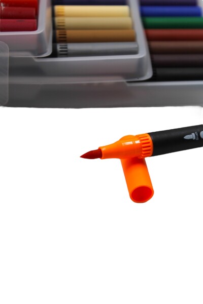 Kırtasiye Ofisi Fineliner Kalem Çantalı 60 Lı Set Cnr-141 - 5