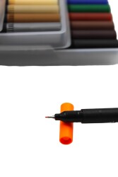Kırtasiye Ofisi Fineliner Kalem Çantalı 60 Lı Set Cnr-141 - 6