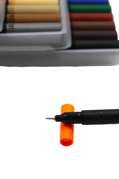 Kırtasiye Ofisi Fineliner Kalem Çantalı 60 Lı Set Cnr-141 - 6