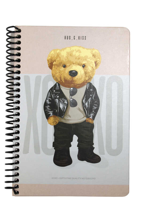 Gıpta 120 Yaprak Çizgili Xoxo Sert Kapak Spiralli Defter 17 X 24 Cm 