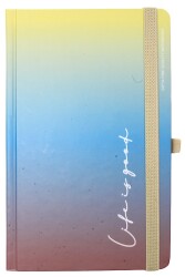 Gıpta 13x21 120 Yaprak Çizgili Lıfe Is Good İpek Dikiş Sert Kapak Defter 5799 - GIPTA
