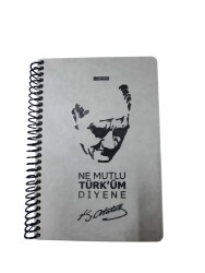 Gıpta 17x24 120 Yaprak Çizgili Atatürk Spiralli Sert Kapak Defter 1550 - GIPTA