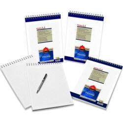 Gıpta A4 100 Yaprak Kareli 1377 Spiralli Bloknot - Gıpta