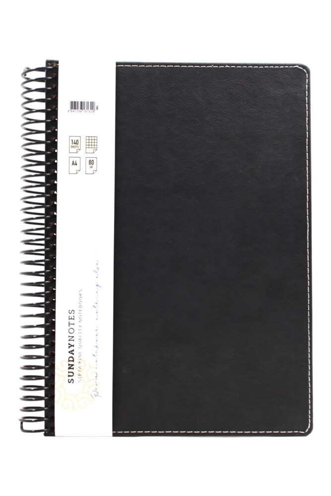 Gıpta A4 140 Yaprak Kareli Sunday Notes Deri Kapak Defter