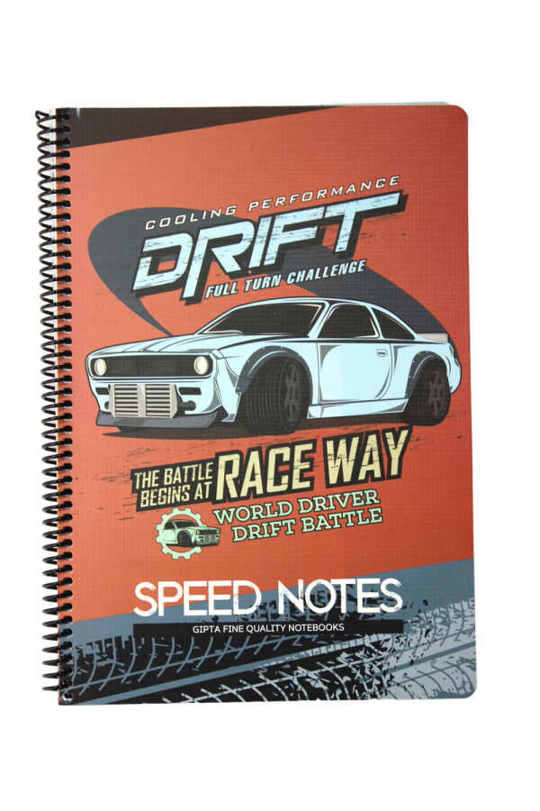 Gıpta A4 80 Yaprak Kareli Speed Notes Karton Kapak Spiralli Defter 