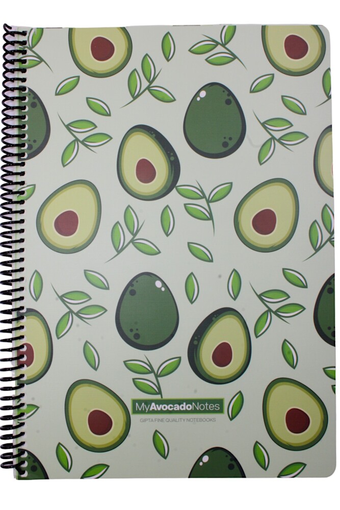 Gıpta A4 Avocado 80 Yaprak Çizgili Spiralli Karton Kapak Defter Avocado Yaprak 5819