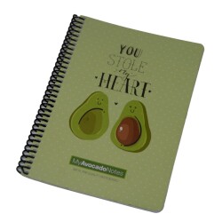 Gıpta A5 80 Yaprak Kareli Avocado Spiralli Karton Kapak Defter - 9